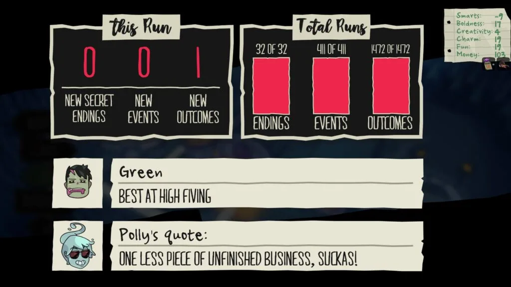 Monster Prom: XXL Trophy Guide 2 monster prom: xxl trophy guide statistics