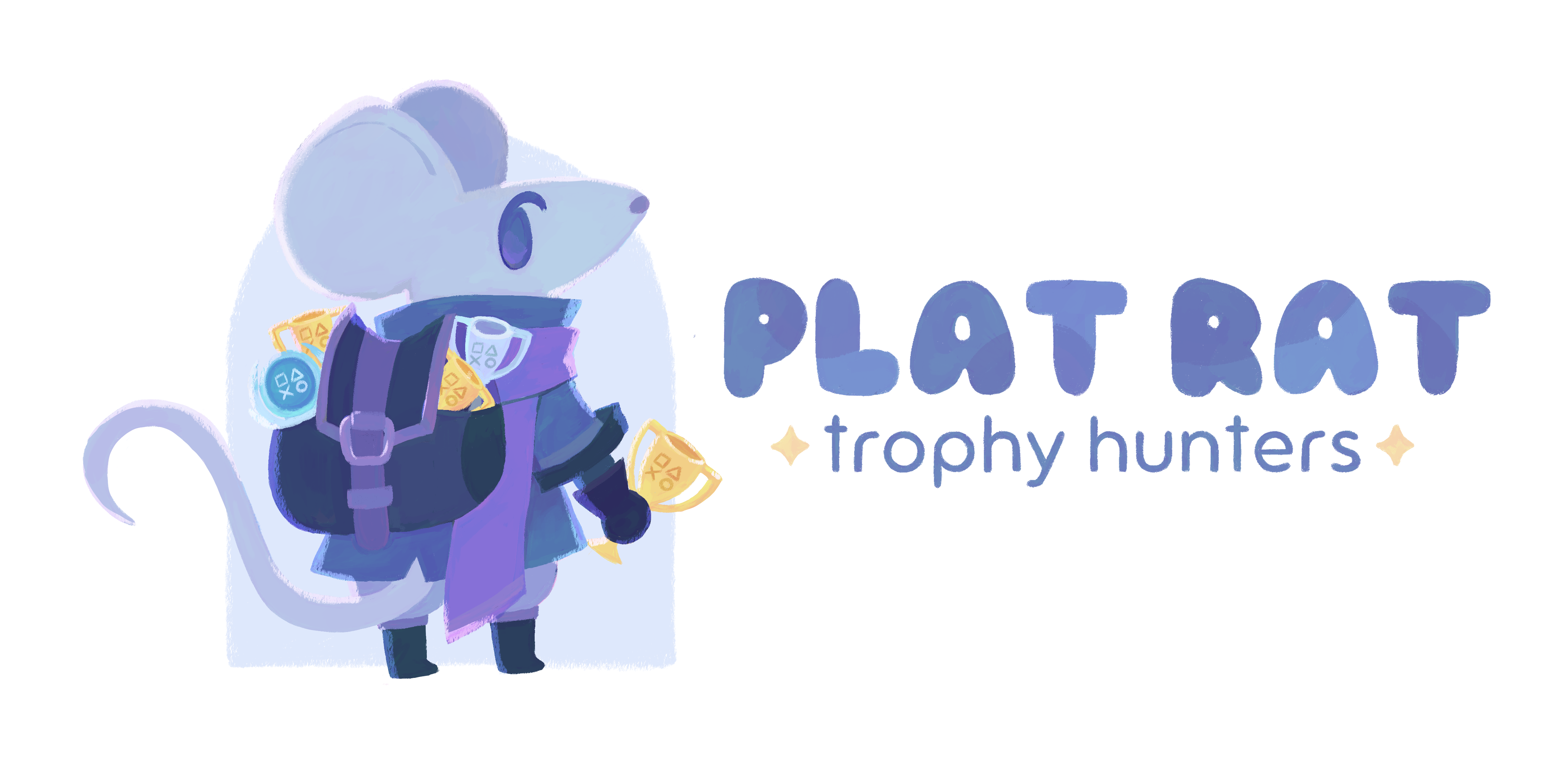 Plat Rat Trophy Hunters Light Transparent Horizontal Logo