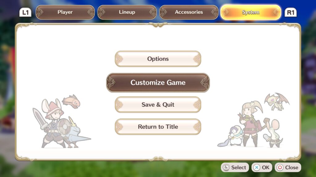 Customize Game