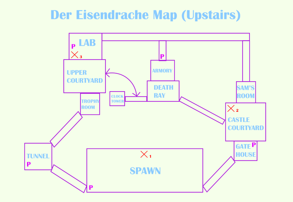 der eisendrache trophy guide: upstairs map