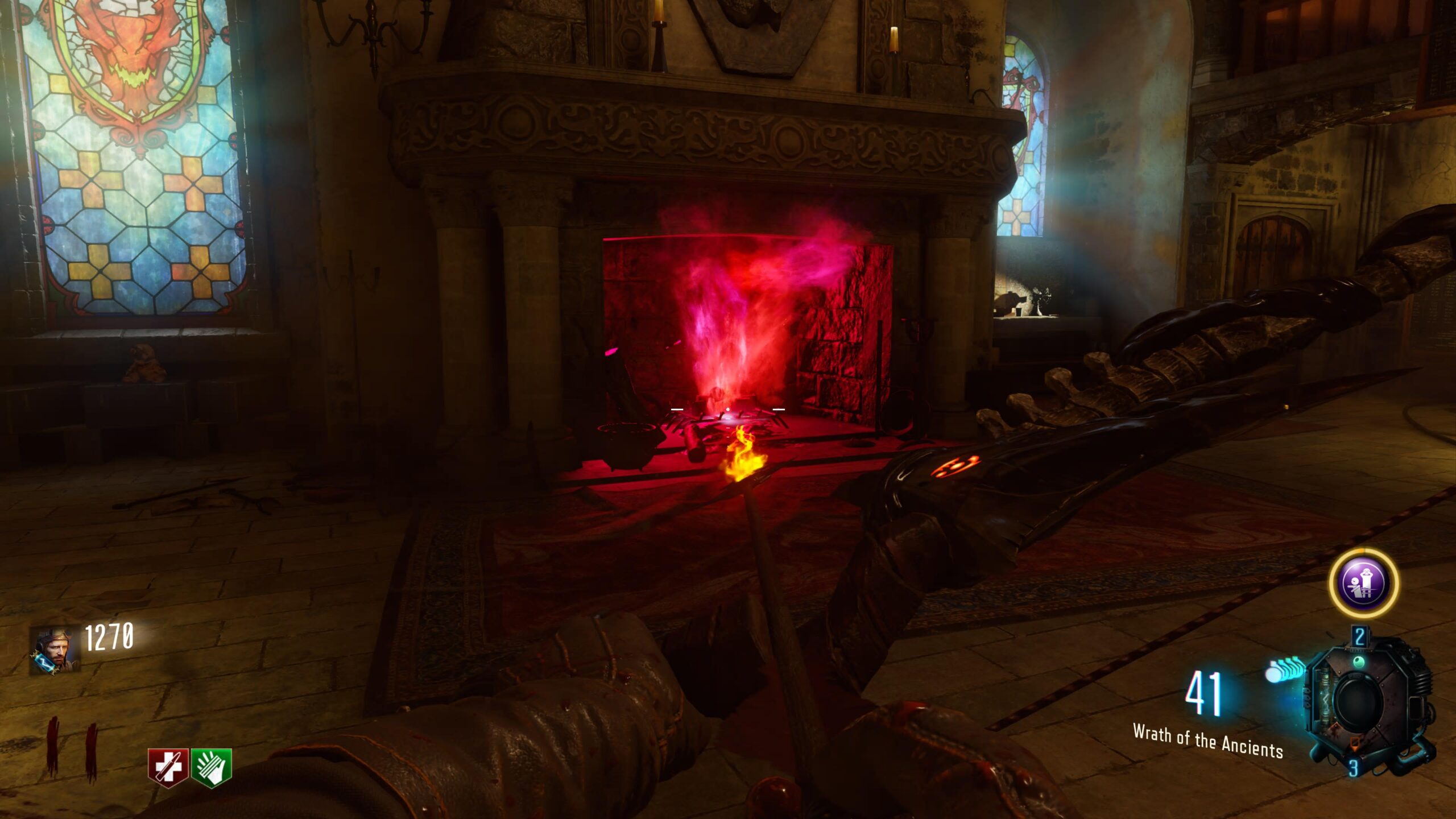 Fire Bow Deliver Volcano Shot to Fireplace scaled