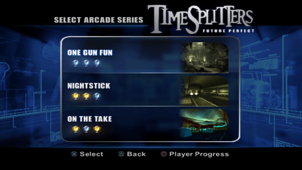 TimeSplitters: The (Not So) Future Perfect Trophy Hunt 5 TimeSplitters: Future Perfect: league mode